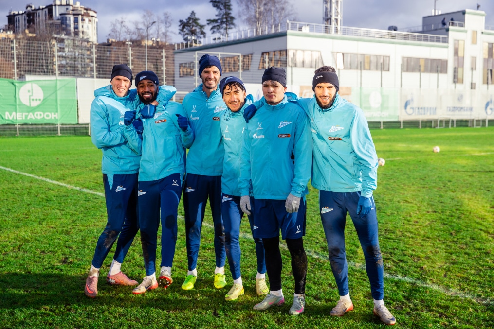 Тренировка основного состава ФК «Зенит» во время перерыва на игры сборной России