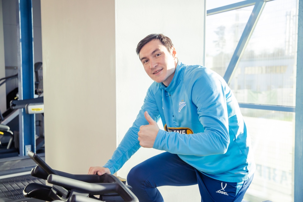 Тренировка основного состава ФК «Зенит» во время перерыва на игры сборной России