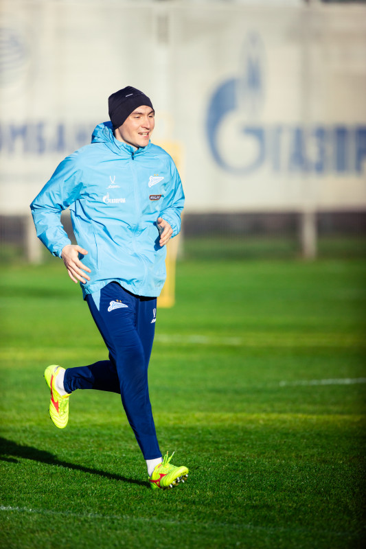 Тренировка основного состава ФК «Зенит» во время перерыва на игры сборной России