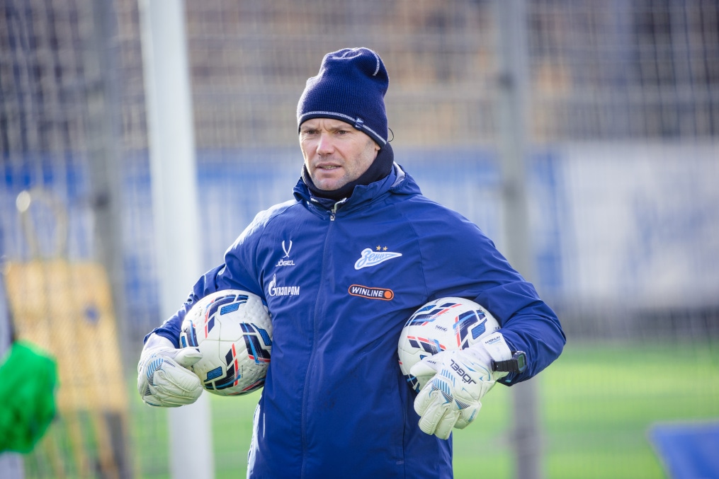 Тренировка основного состава ФК «Зенит» во время перерыва на игры сборной России