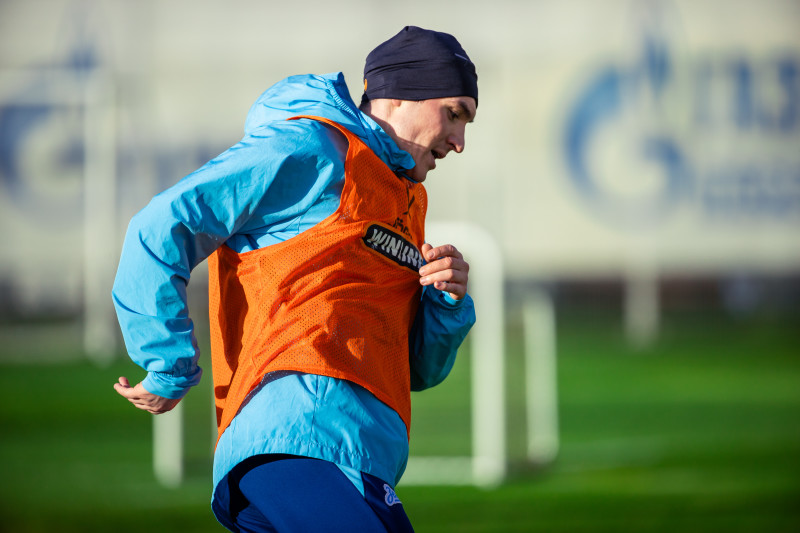 Тренировка основного состава ФК «Зенит» во время перерыва на игры сборной России