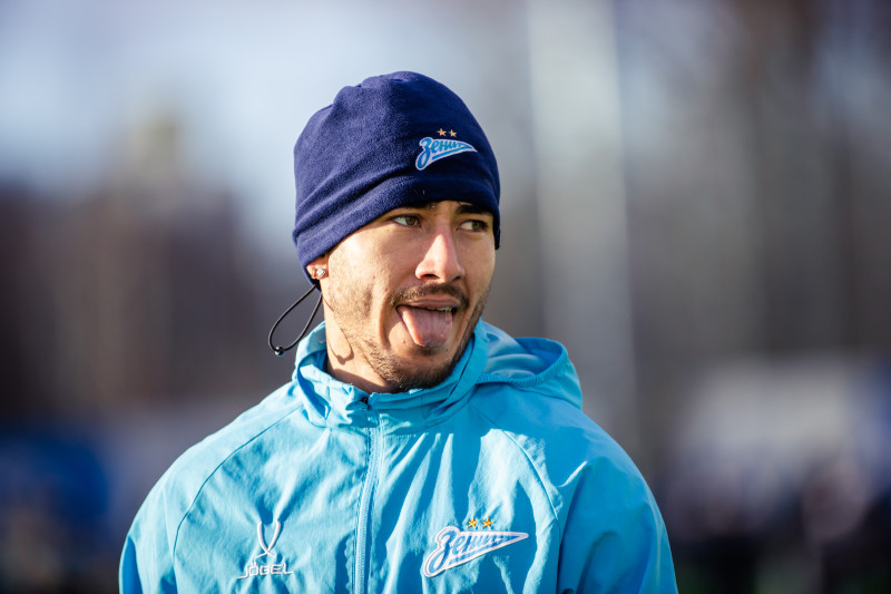 Тренировка основного состава ФК «Зенит» во время перерыва на игры сборной России