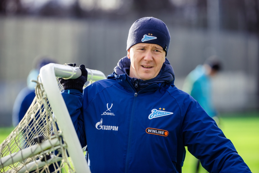 Тренировка основного состава ФК «Зенит» во время перерыва на игры сборной России