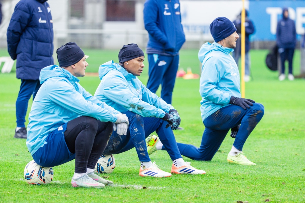 Тренировка основного состава ФК «Зенит» во время перерыва на игры сборной России