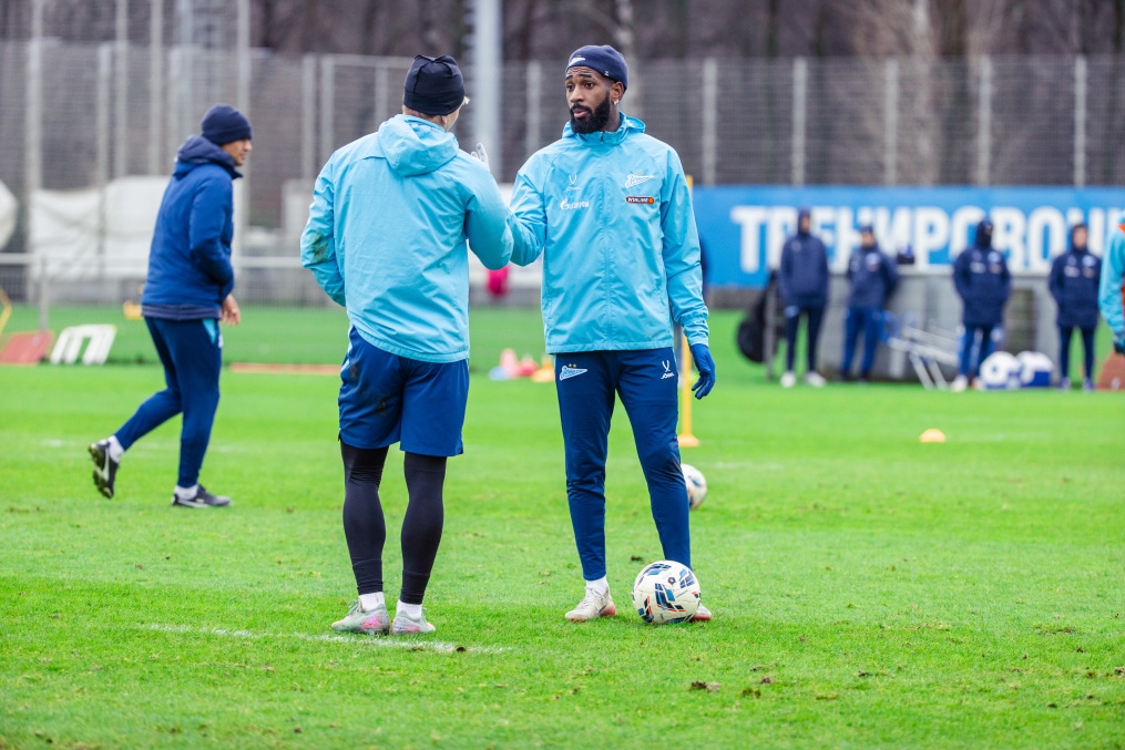 Тренировка основного состава ФК «Зенит» во время перерыва на игры сборной России