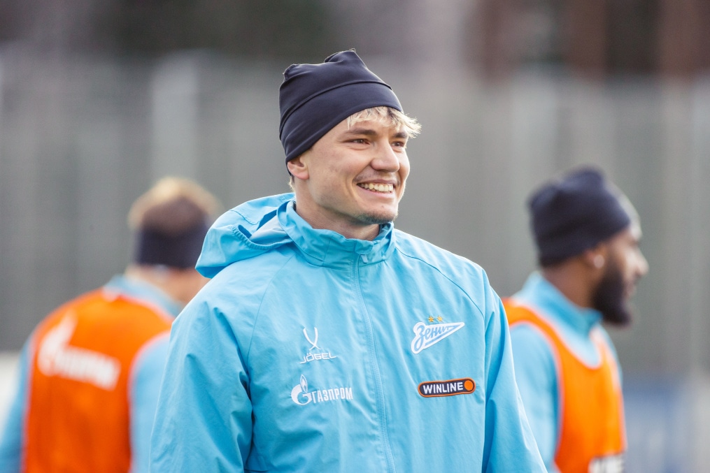 Тренировка основного состава ФК «Зенит» во время перерыва на игры сборной России