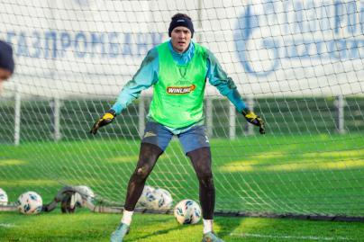 Тренировка основного состава ФК «Зенит» во время перерыва на игры сборной России