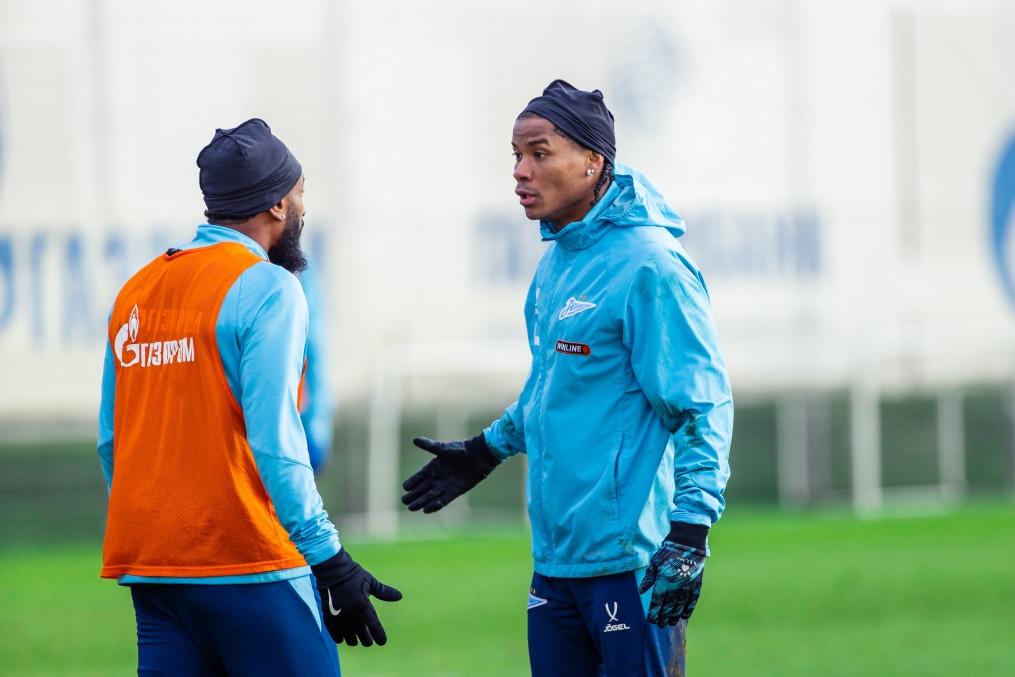 Тренировка основного состава ФК «Зенит» во время перерыва на игры сборной России