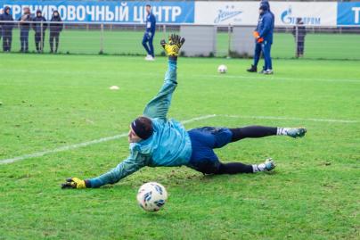 Тренировка основного состава ФК «Зенит» во время перерыва на игры сборной России