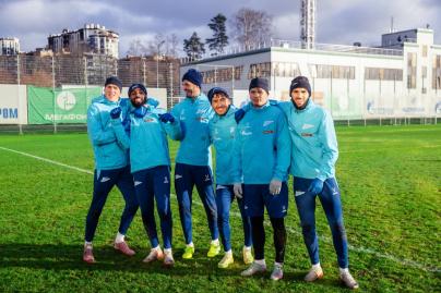 Тренировка основного состава ФК «Зенит» во время перерыва на игры сборной России