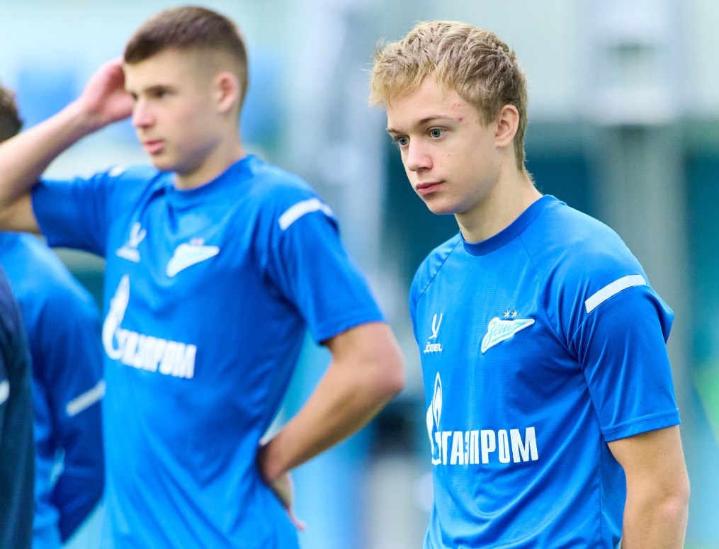 Тренировка «Зенита» U-18 перед матчем с «Чертаново» U-18
