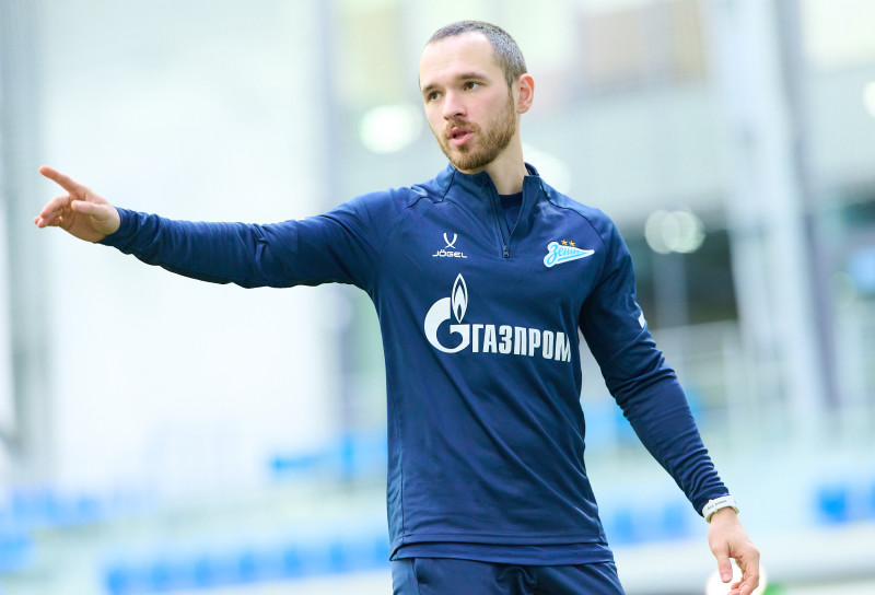 Тренировка «Зенита» U-18 перед матчем с «Чертаново» U-18