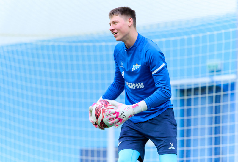 Тренировка «Зенита» U-18 перед матчем с «Чертаново» U-18