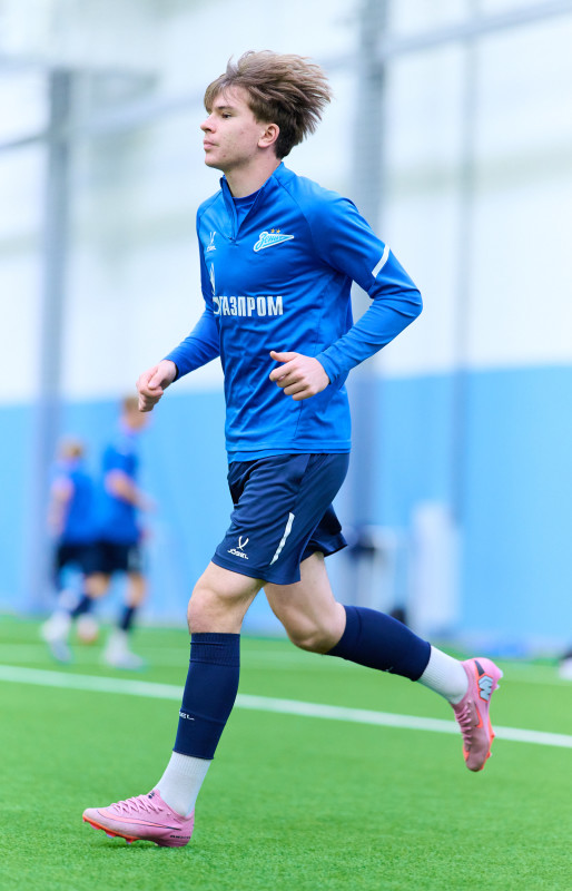 Тренировка «Зенита» U-18 перед матчем с «Чертаново» U-18