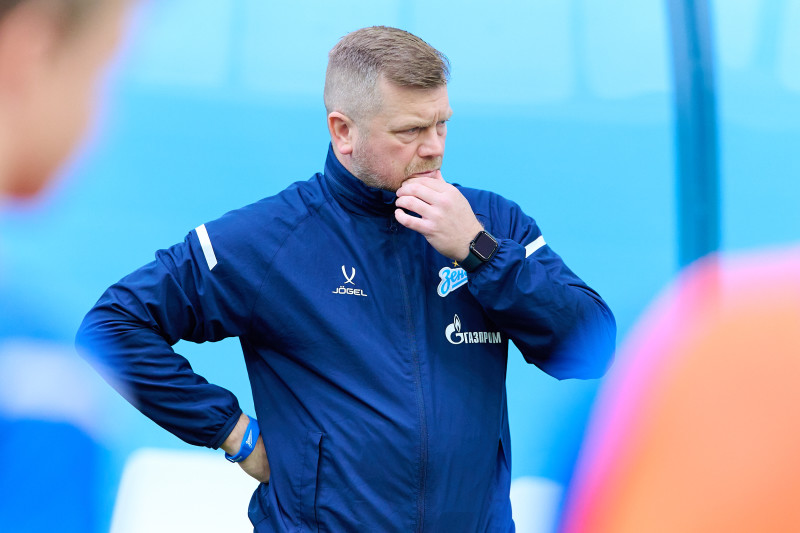 Тренировка «Зенита» U-18 перед матчем с «Чертаново» U-18