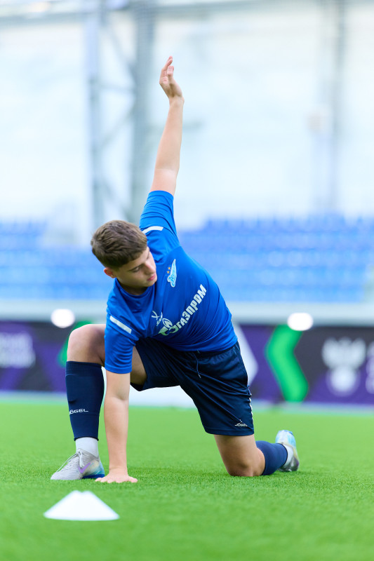 Тренировка «Зенита» U-17 перед матчем с «Чертаново» U-17