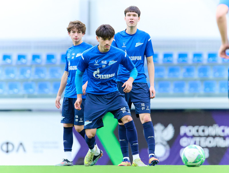 Тренировка «Зенита» U-17 перед матчем с «Чертаново» U-17