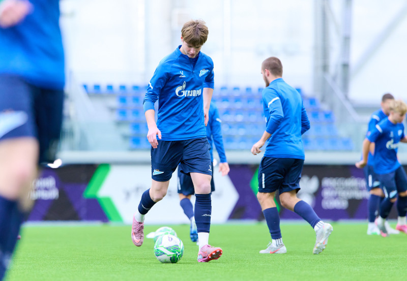 Тренировка «Зенита» U-17 перед матчем с «Чертаново» U-17