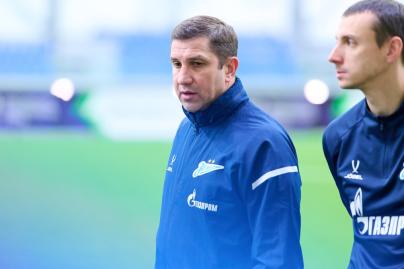 Тренировка «Зенита» U-17 перед матчем с «Чертаново» U-17