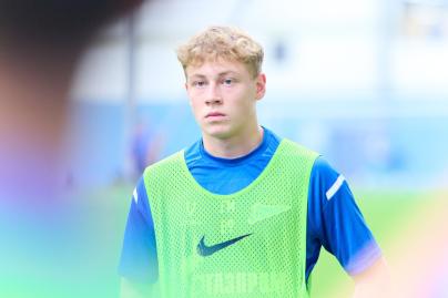 Тренировка «Зенита» U-17 перед матчем с «Чертаново» U-17