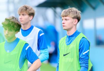 Тренировка «Зенита» U-17 перед матчем с «Чертаново» U-17