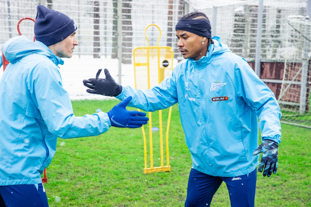 Тренировка «Зенита» перед матчем с «Пари НН»