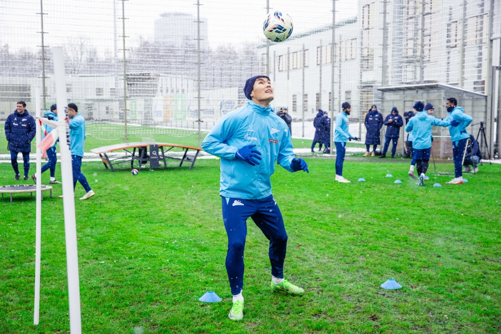 Тренировка «Зенита» перед матчем с «Пари НН»