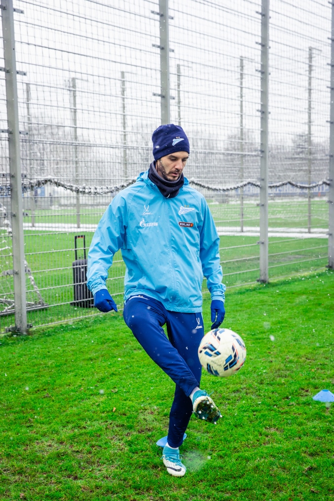 Тренировка «Зенита» перед матчем с «Пари НН»