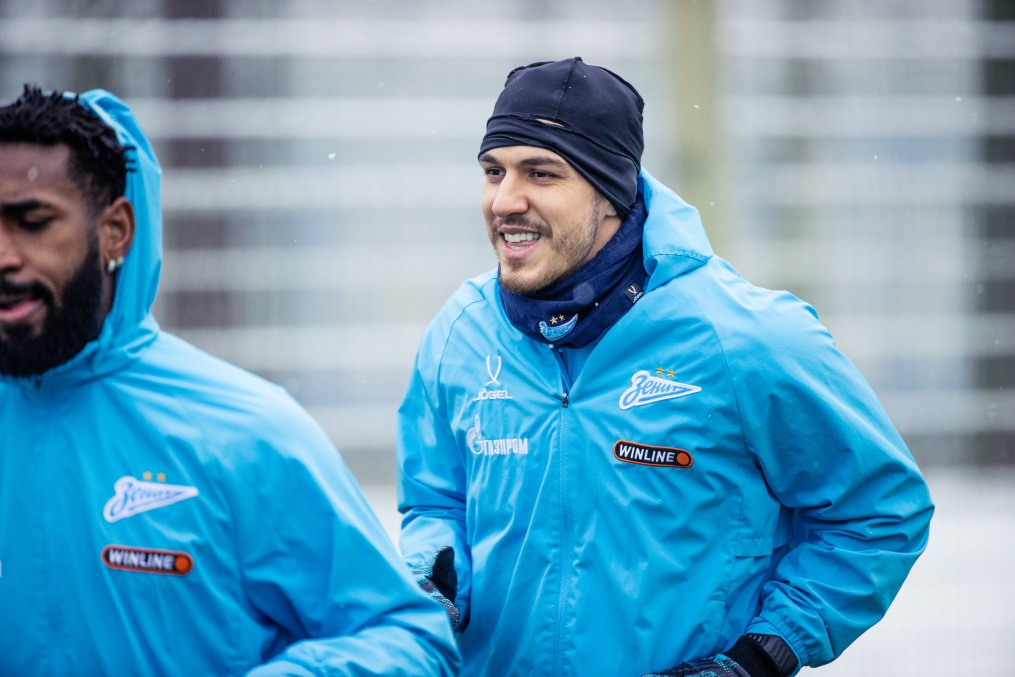 Тренировка «Зенита» перед матчем с «Пари НН»