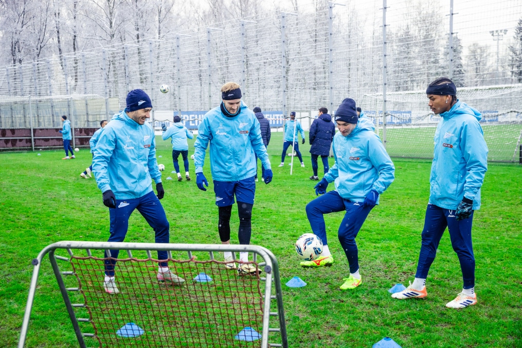 Тренировка «Зенита» перед матчем с «Пари НН»