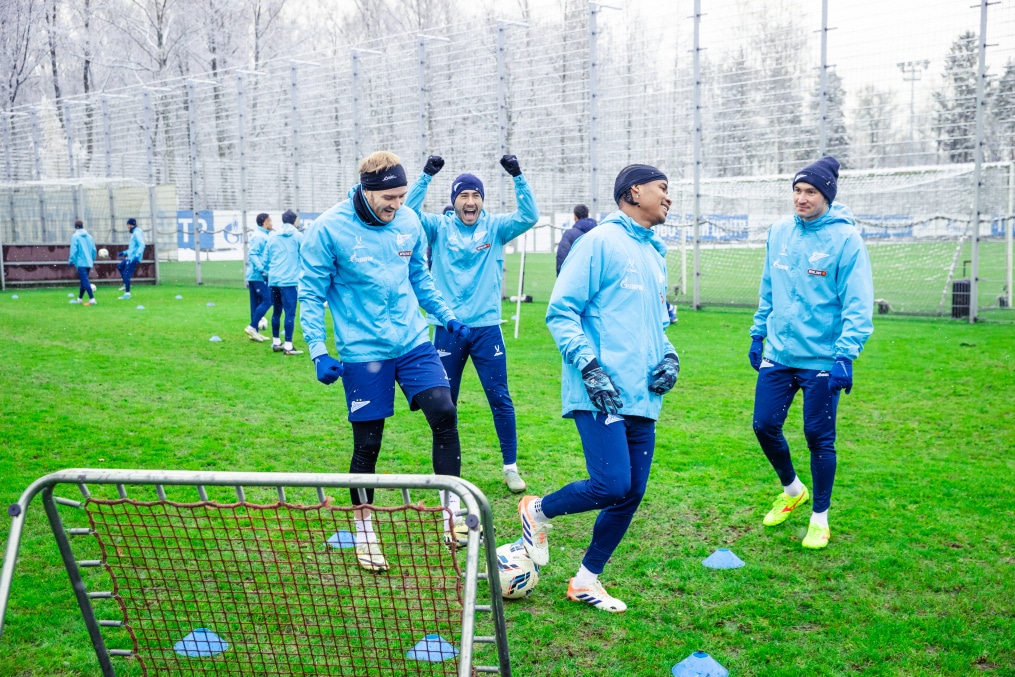 Тренировка «Зенита» перед матчем с «Пари НН»