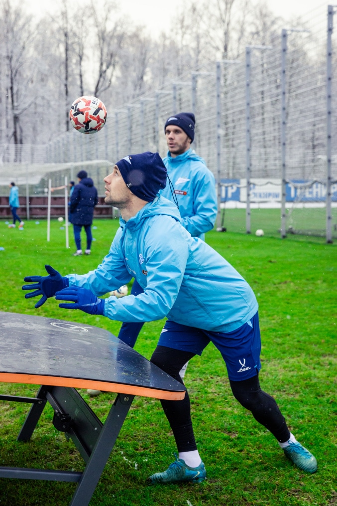 Тренировка «Зенита» перед матчем с «Пари НН»