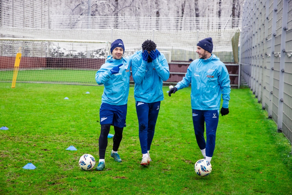 Тренировка «Зенита» перед матчем с «Пари НН»