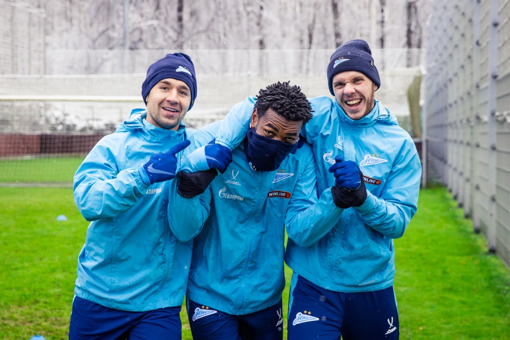 Тренировка «Зенита» перед матчем с «Пари НН»