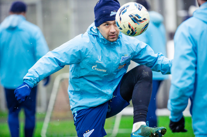 Тренировка «Зенита» перед матчем с «Пари НН»