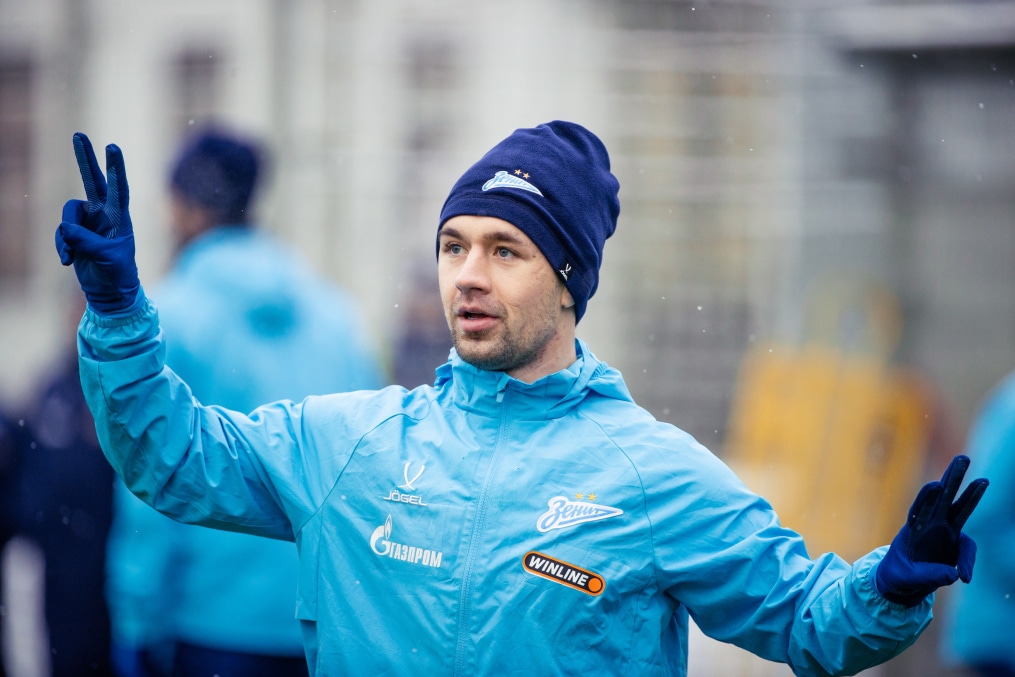 Тренировка «Зенита» перед матчем с «Пари НН»