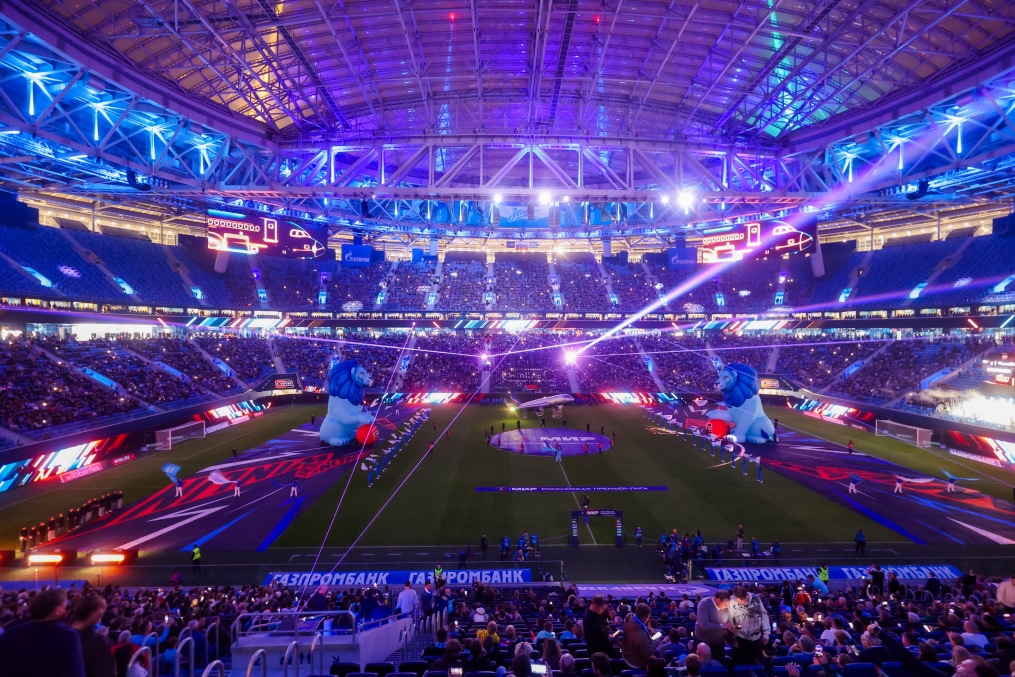 Шоу Группы Аэрофлот перед матчем «Зенит» — «Рубин»