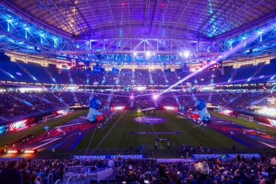 Шоу Группы Аэрофлот перед матчем «Зенит» — «Рубин»