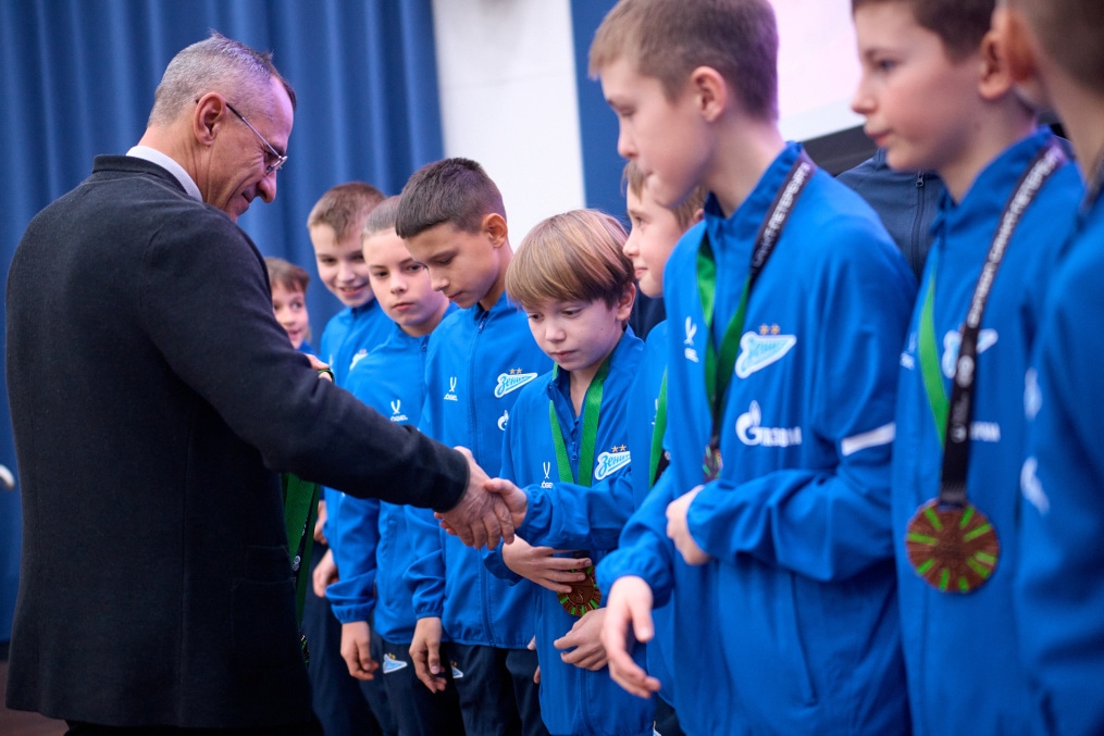 Награждение юношеских команд «Зенита» по итогам сезона 2025 года Первенства города