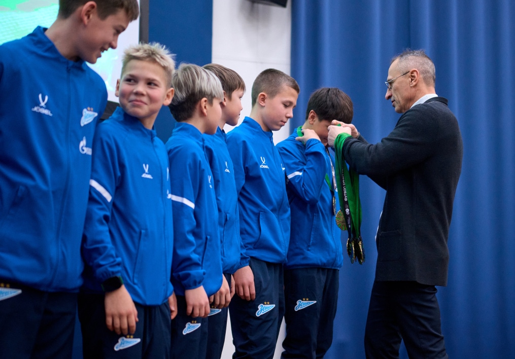 Награждение юношеских команд «Зенита» по итогам сезона 2025 года Первенства города