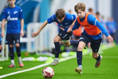 Тренировка «Зенита»-2011 в новом манеже «Газпром»-Академии