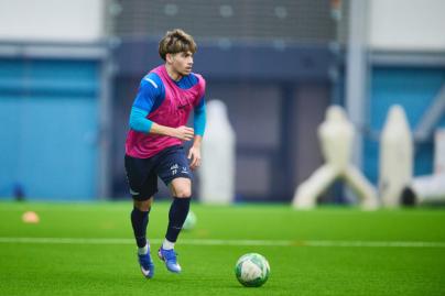 Тренировка «Зенита»-2009 в новом манеже «Газпром»-Академии ФК «Зенит»