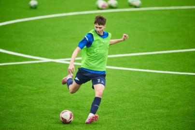 Тренировка «Зенита»-2009 в новом манеже «Газпром»-Академии ФК «Зенит»