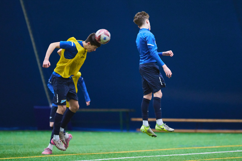 Тренировка «Зенита»-2010 в старом манеже «Газпром»-Академии