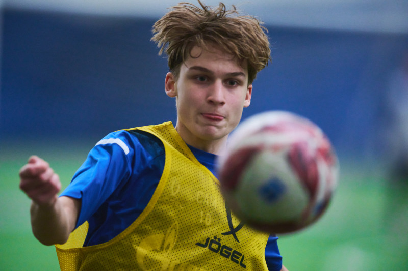 Тренировка «Зенита»-2010 в старом манеже «Газпром»-Академии