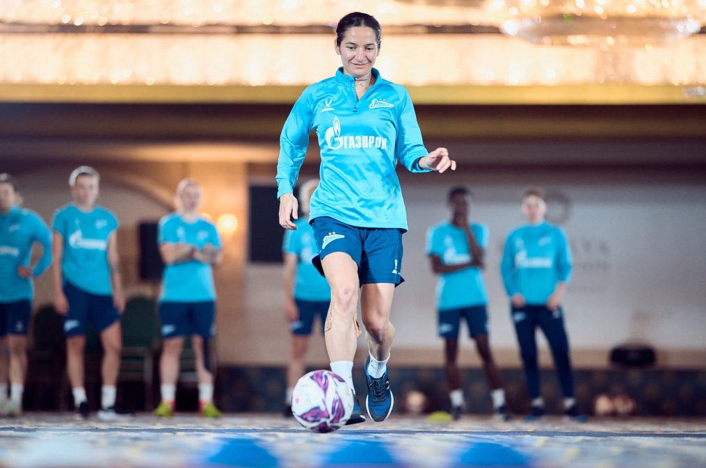 Зимний сбор женской команды «Зенит» в Турции: 13 февраля, утренняя тренировка