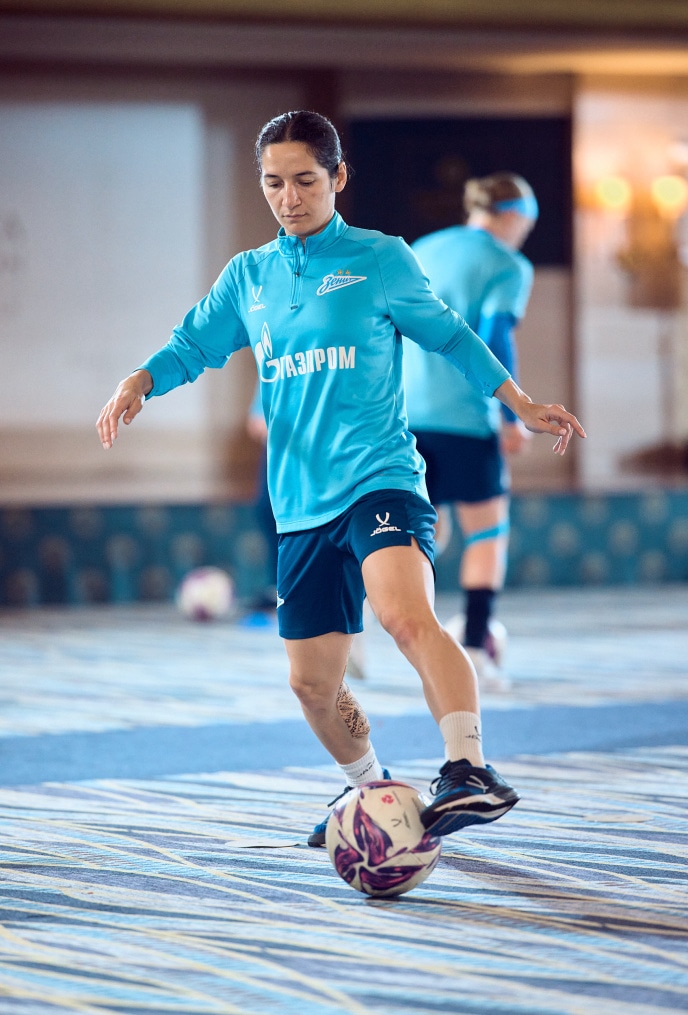 Зимний учебно-тренировочный сбор женской команды «Зенит» в Турции: 13 февраля, вечерняя тренировка