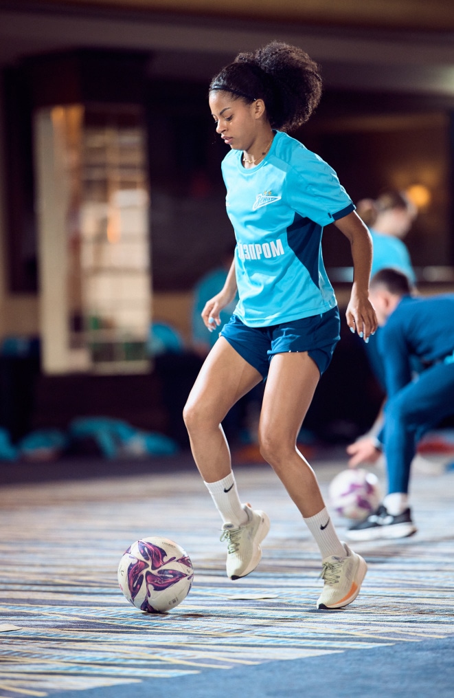 Зимний учебно-тренировочный сбор женской команды «Зенит» в Турции: 13 февраля, вечерняя тренировка