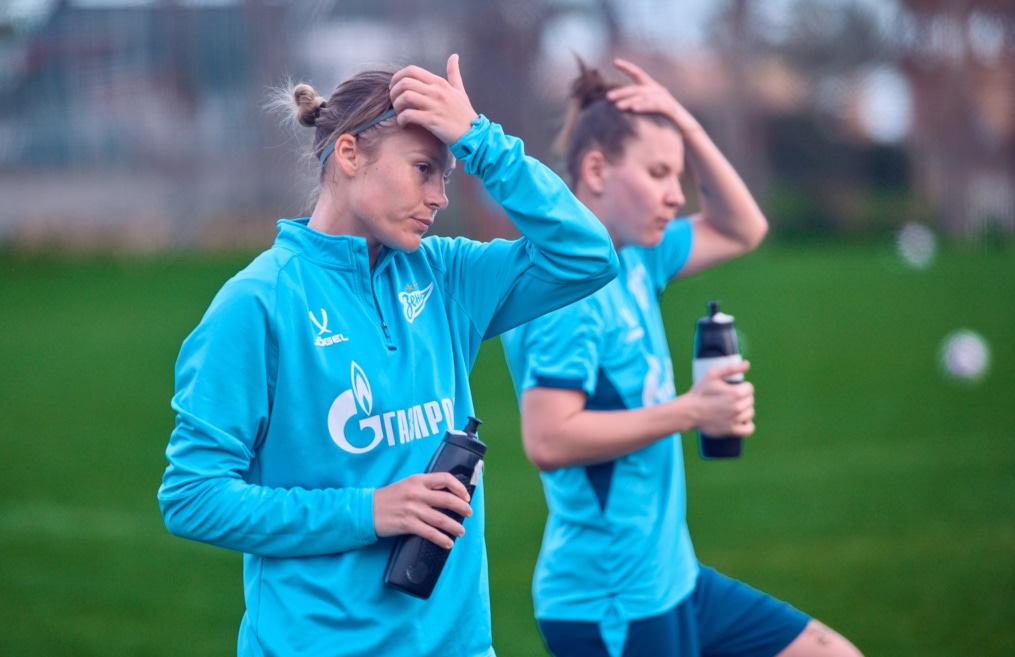 Зимний учебно-тренировочный сбор женской команды «Зенит» в Турции: 9 февраля, вечерняя тренировка