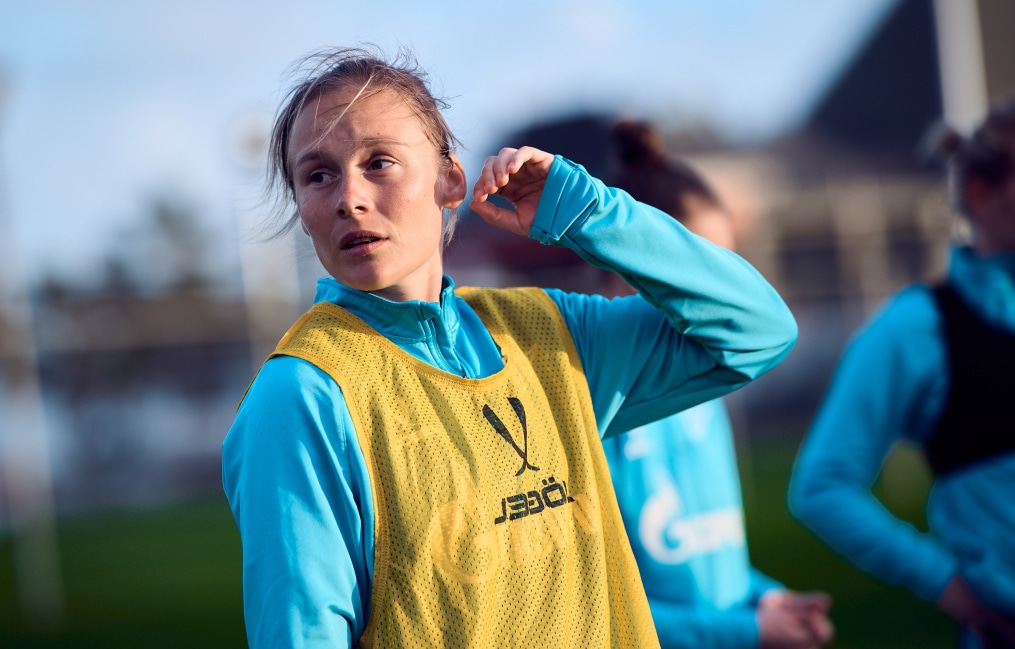 Зимний учебно-тренировочный сбор женской команды «Зенит» в Турции: 12 февраля, вечерняя тренировка